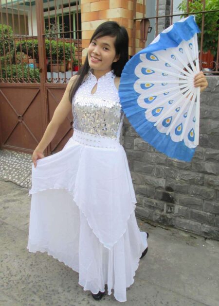 Áo trắng, váy trắng kim sa đính đá