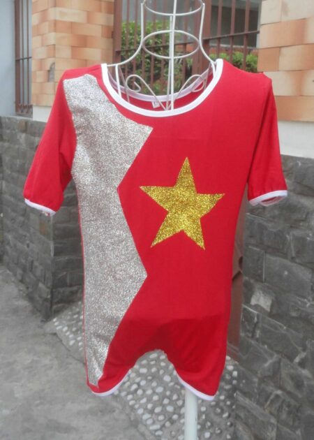 Đồ nhảy aerobic mầm non cờ đỏ sao vàng