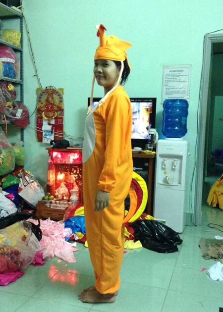 Đồ phục thú hở mặt - con gà
