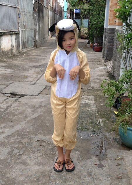 Đồ thú hở mặt trẻ em - con chó