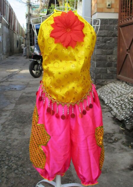 Quần bí trẻ em dài màu hồng