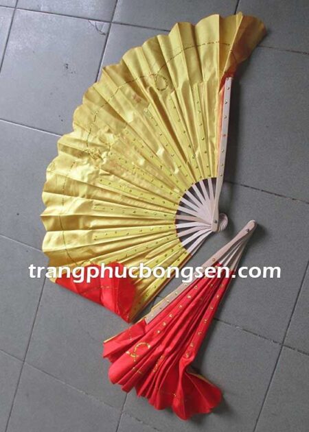 Quạt nan gỗ 2 mặt 2 màu