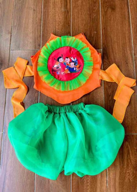 Set yếm, quần bí cam - xanh lá