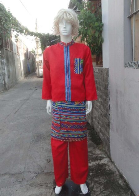Trang phục Indonesia nam áo - quần - váy màu đỏ