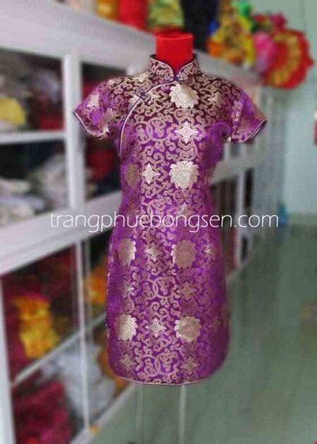 Trang phục Sườn Xám màu tím