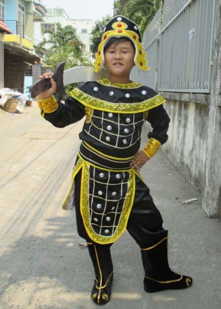 Trang phục tướng quân trẻ em màu đen